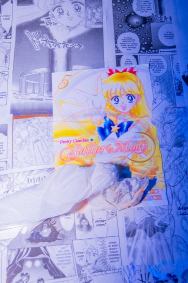 Sailor Moon flyer and napkin